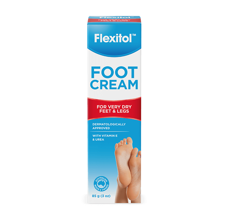 flexitol foot cream back of carton image