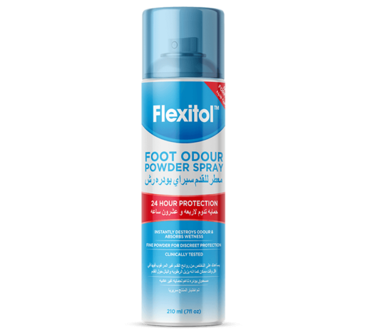 flexitol foot odour powder spray front of can image